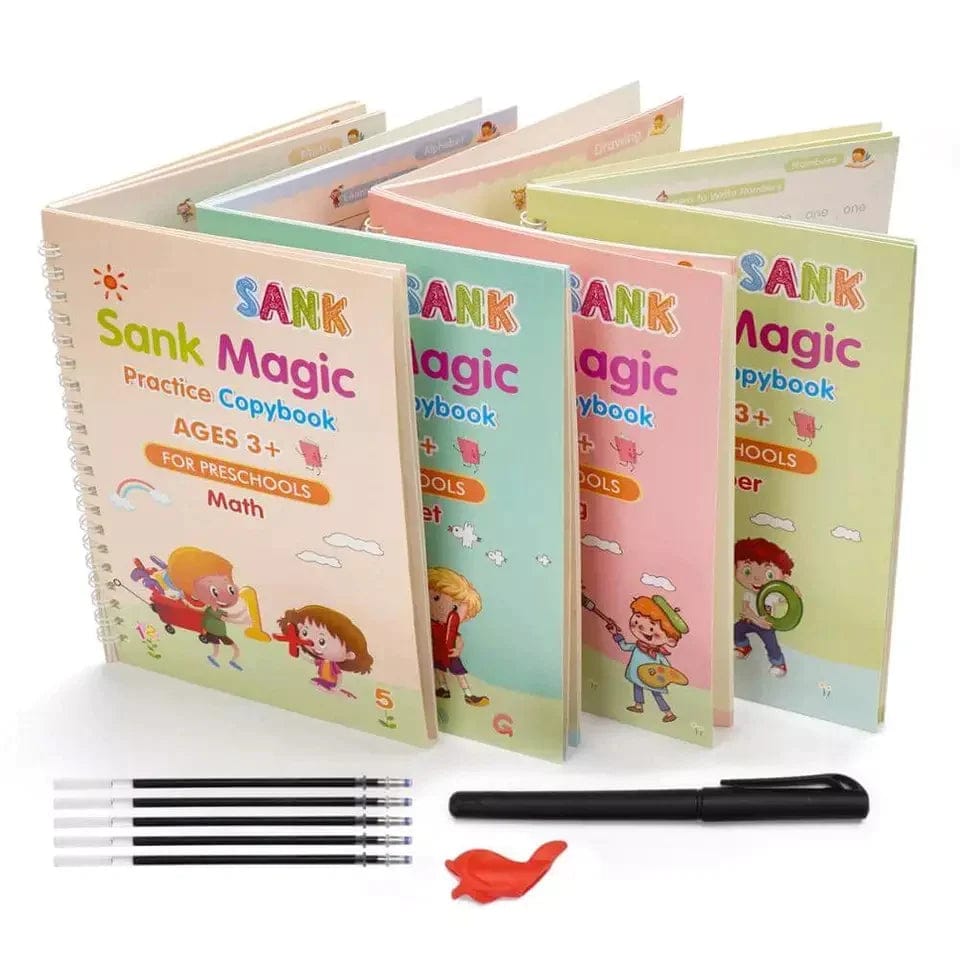 Kids Magic Practice Book Set - Auto Disappearing Writing