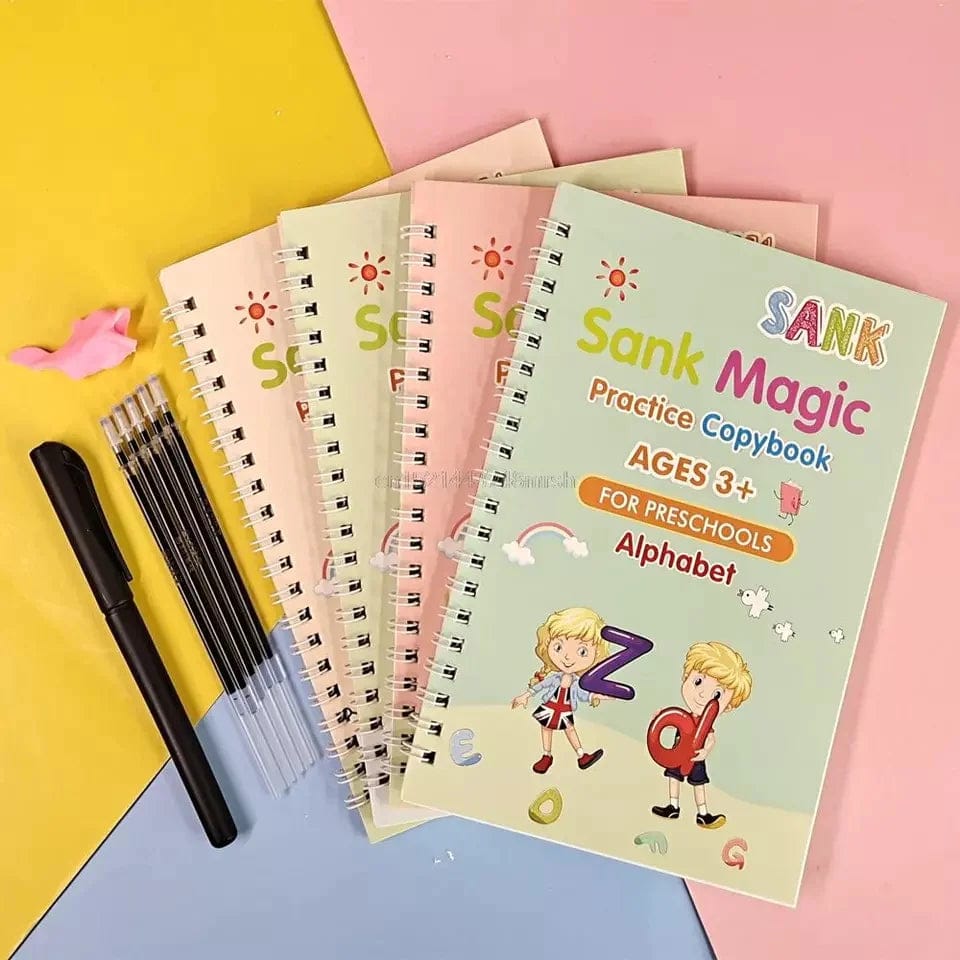 Set of 4 Reusable Children Writing Book