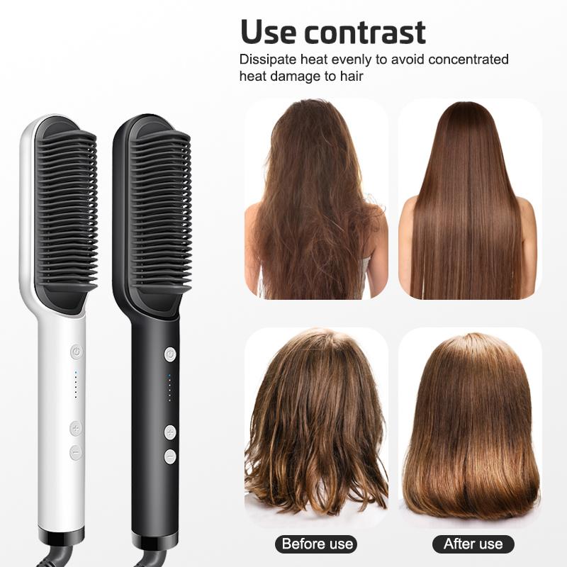 Portable Hair Straightener Brush