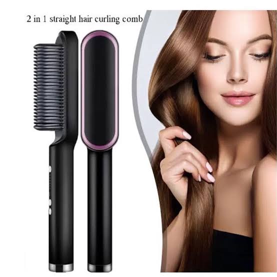 Portable Hair Straightener Brush